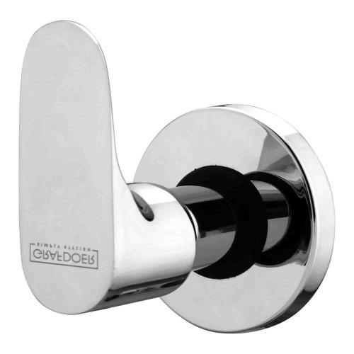 Exposed Part Kit of Concealed Stop Cock with Fitting Sleeve, Operating Lever & Adjustable  Wall Flange (Suitable for CCB-221/231/321/331) Chrome